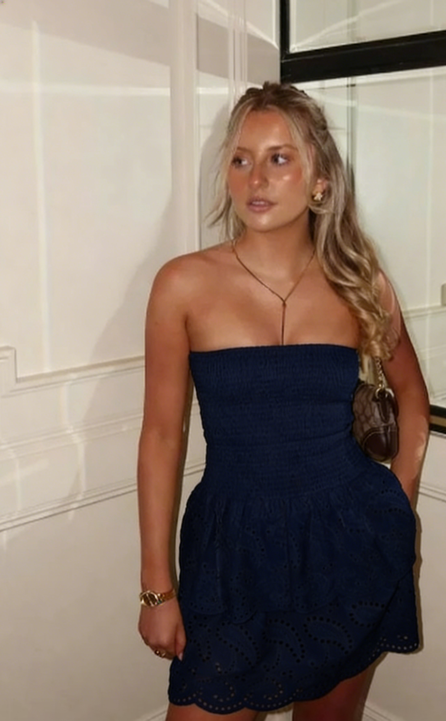 Unique A Line Strapless Satin Short Homecoming Dress 20th Birthday Outfits C4943