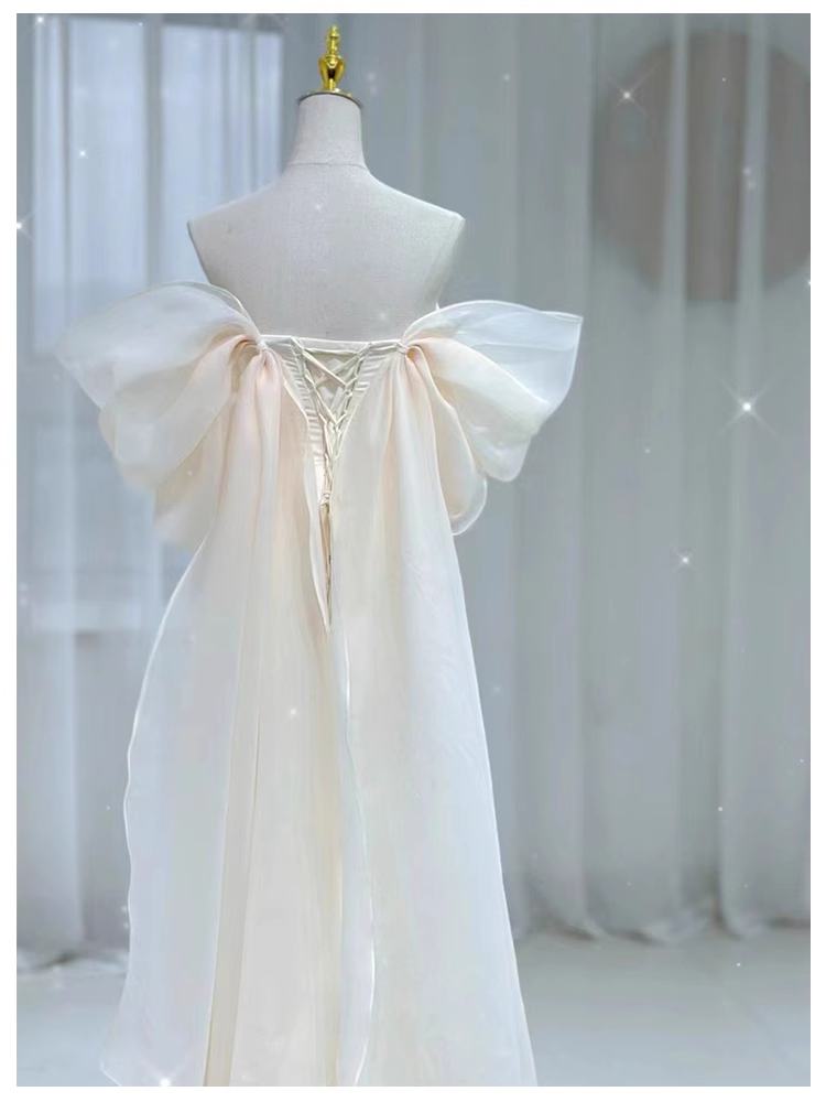 Vintage Mermaid Short Sleeves White Long Wedding Dresses B086