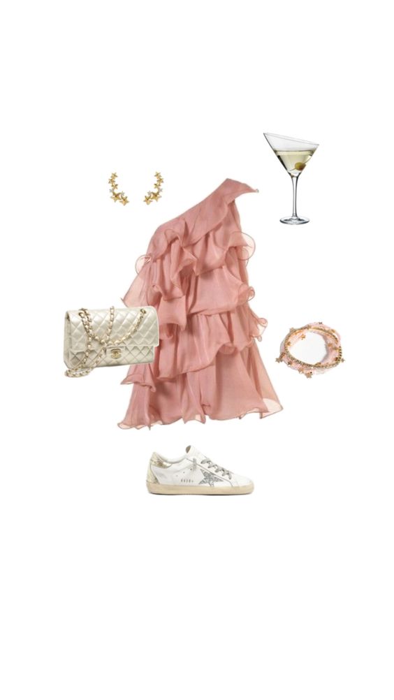 Robe de soirée Vintage en mousseline de soie rose, ligne A, asymétrique épaule dénudée, tenues de 18e anniversaire, C1123
