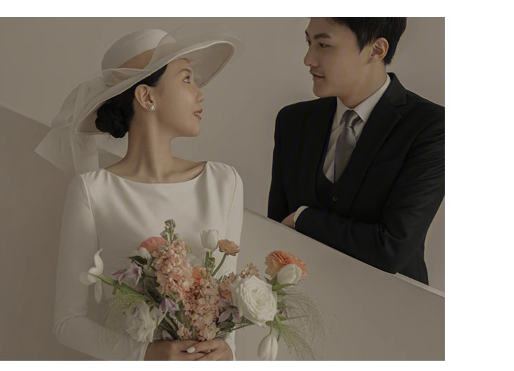 Sexy Mermaid Scoop White Backless Satin Long Wedding Dresses C1606