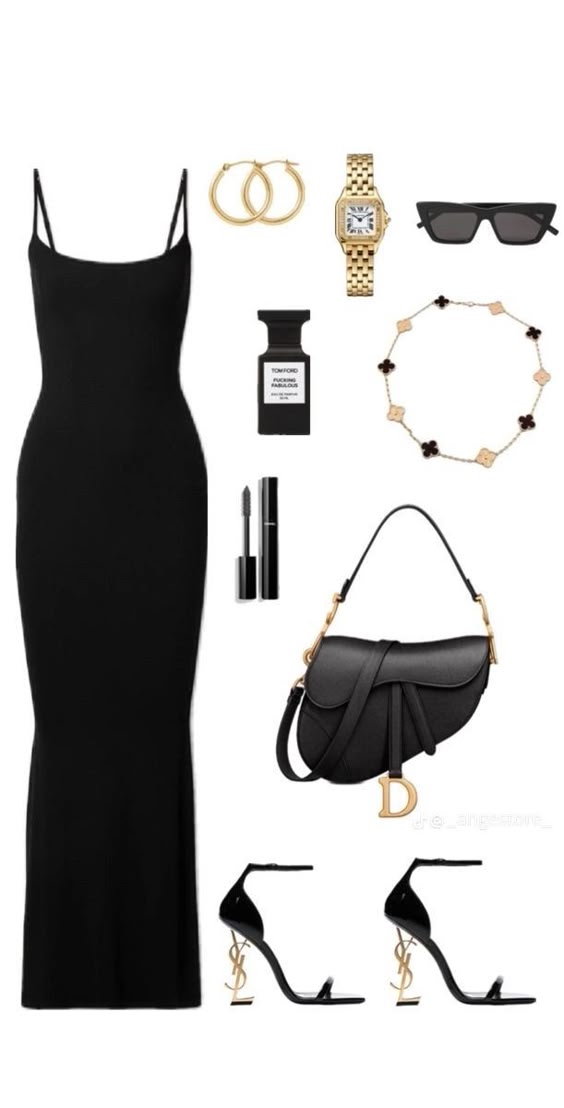 Elegant Sheath Spaghetti Straps Black Long Prom Dresses Evening Dress C2786