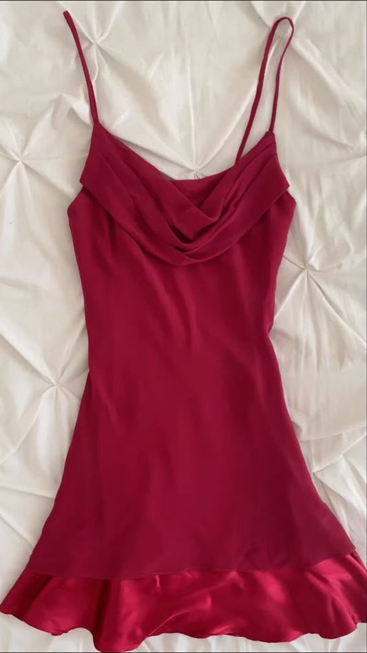 Robe de soirée courte vintage à bretelles en forme de A pour 18e anniversaire C2988