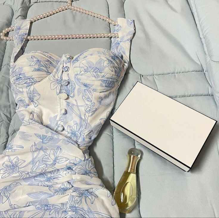 New Mermaid Straps Sleeveless Chiffon Ruffles Long Prom Dresses C3402