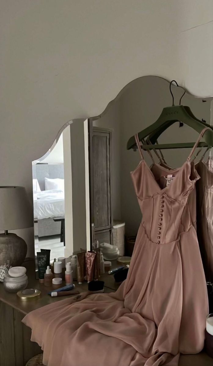 New A line Spaghetti Straps Sleeveless Pink Satin Long Prom Dresses C3403