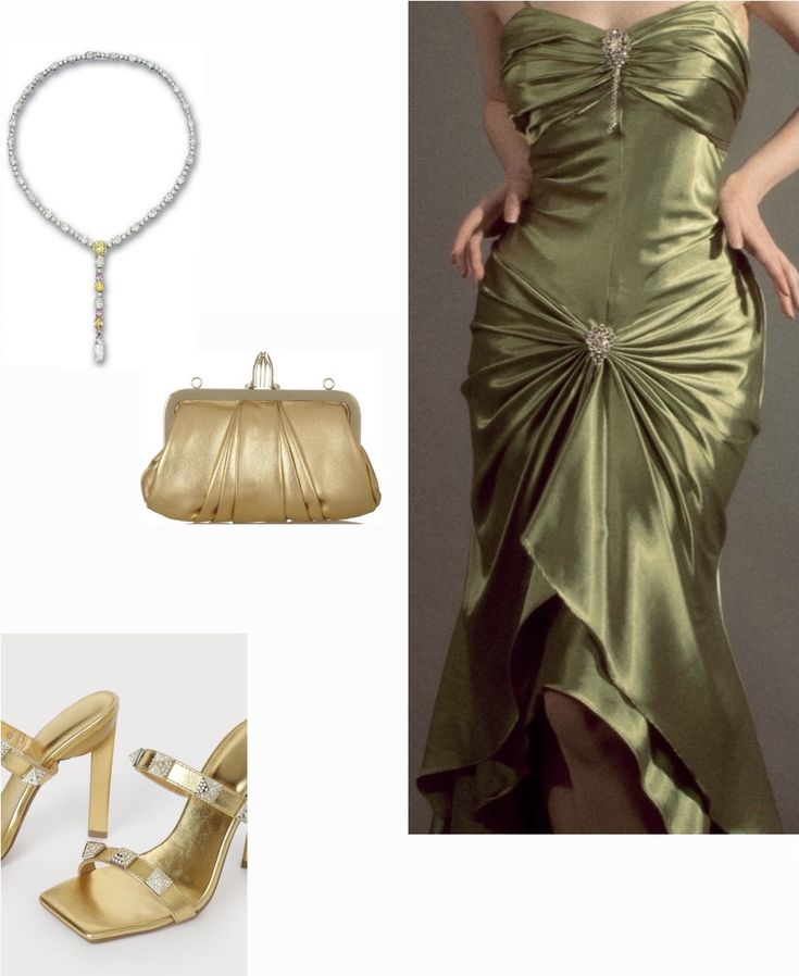 Pretty Mermaid Spaghetti Straps Green Satin Ruffles Evening Dress Prom Dresses C3412