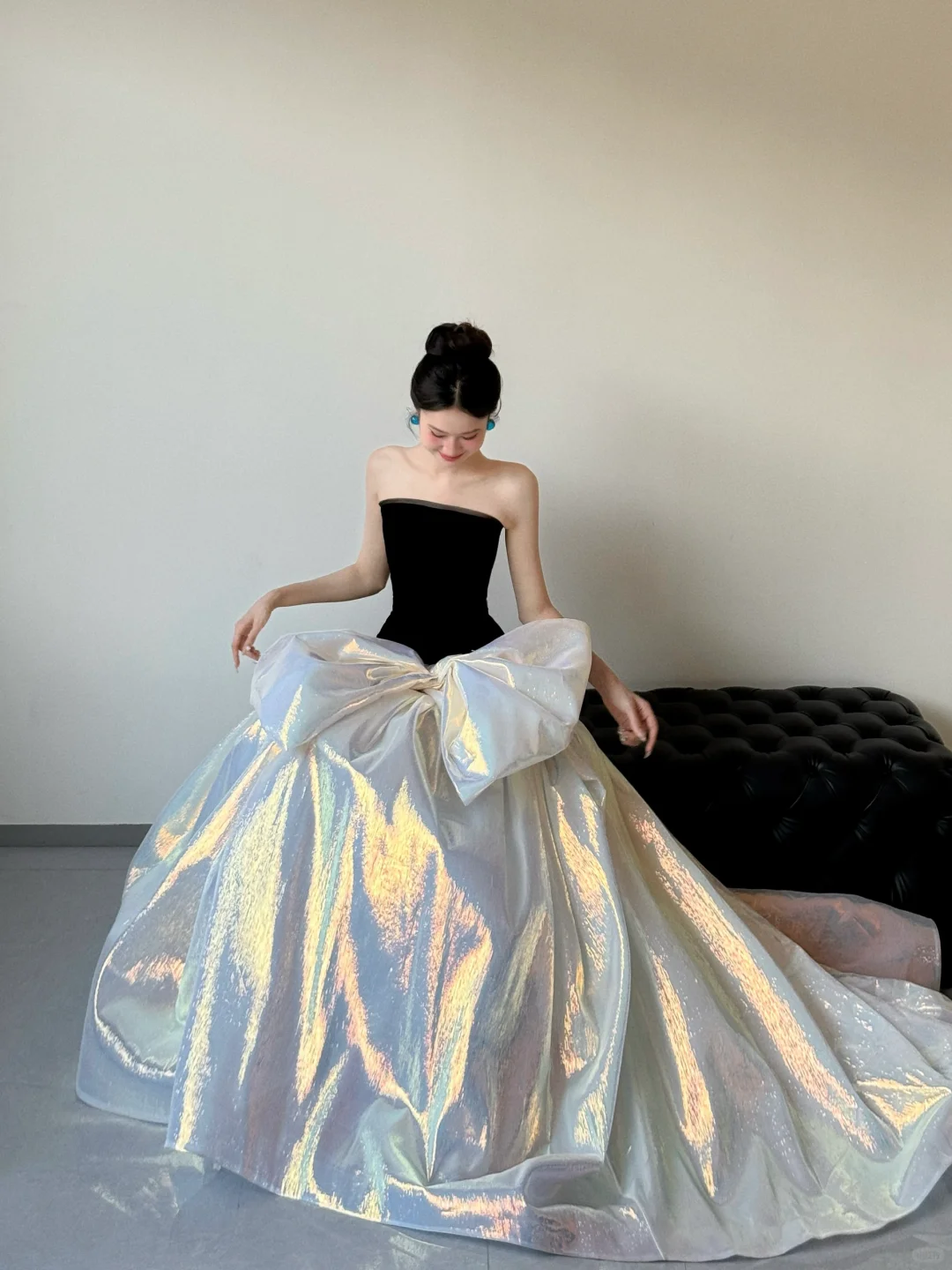 Gorgeous Mermaid Strapless Satin Long Prom Dresses C3827
