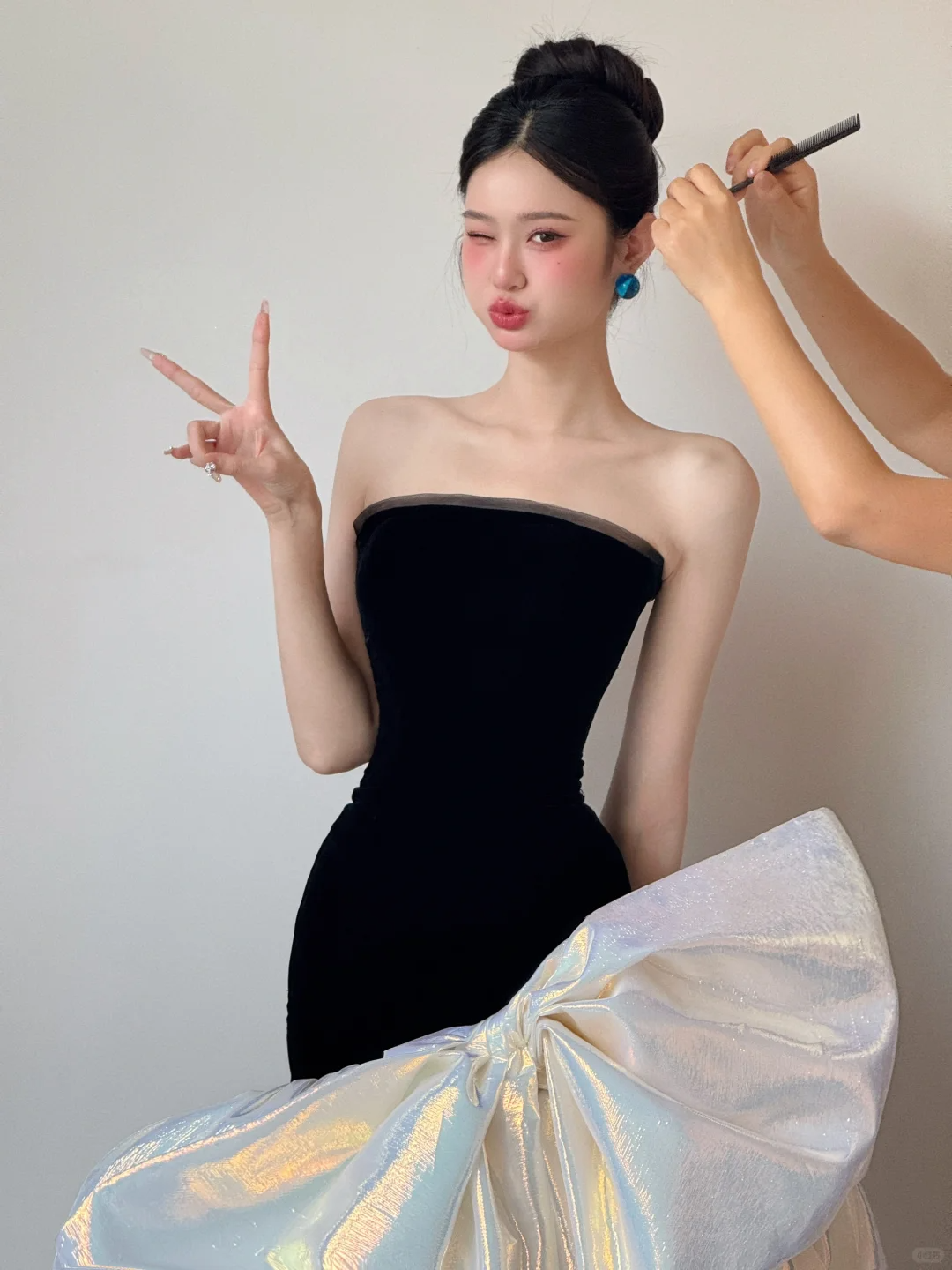 Gorgeous Mermaid Strapless Satin Long Prom Dresses C3827