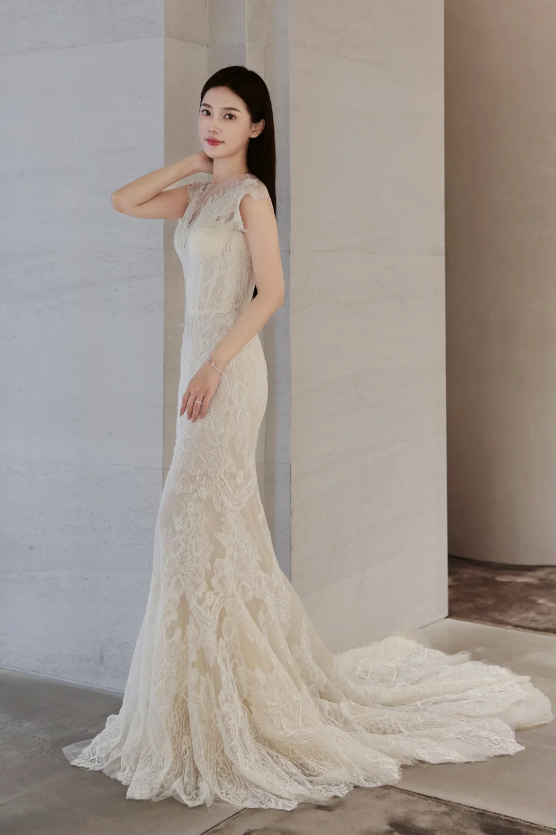 Timeless Mermaid Tulle Lace Long Wedding Dresses C4013