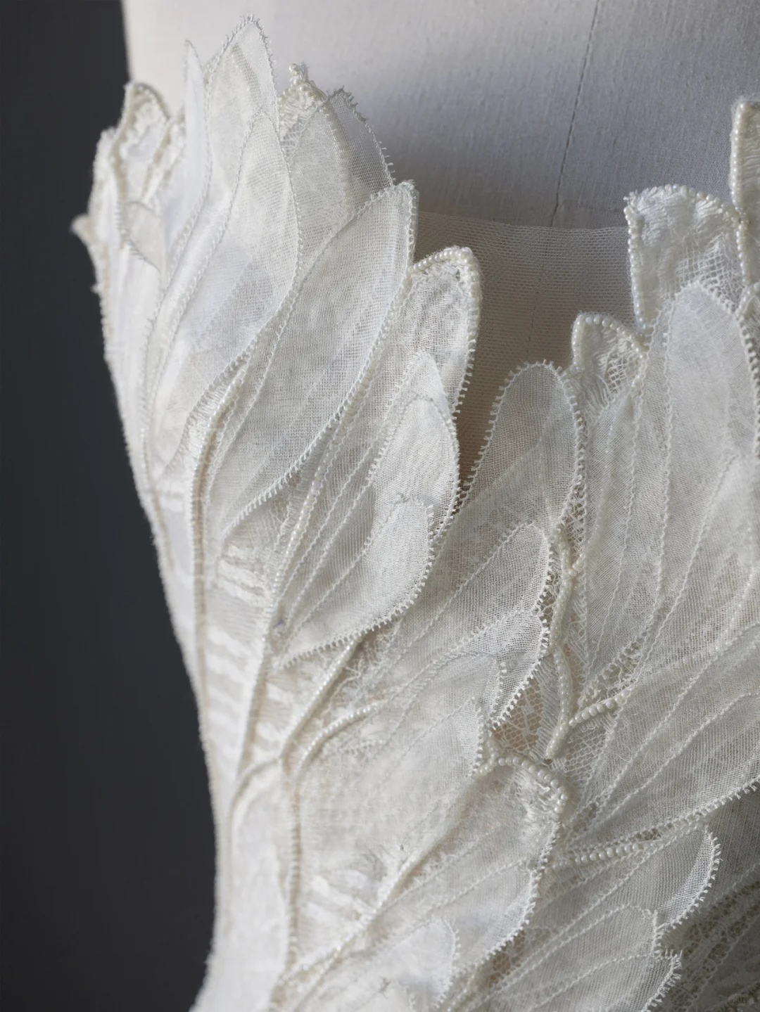 Robe de mariée longue en tulle et perles, style sirène chic, sans manches, C4110