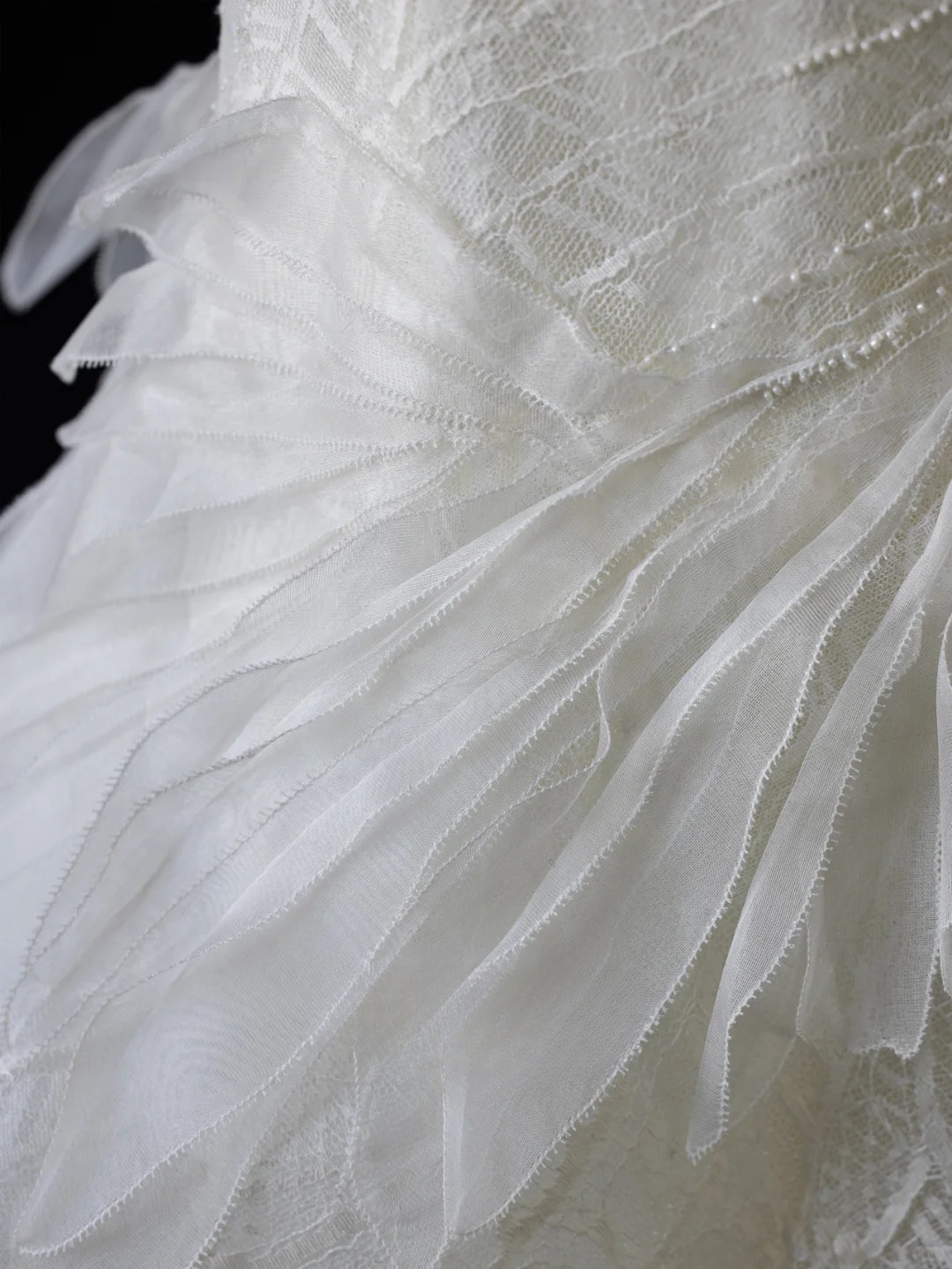 Robe de mariée longue en tulle et perles, style sirène chic, sans manches, C4110