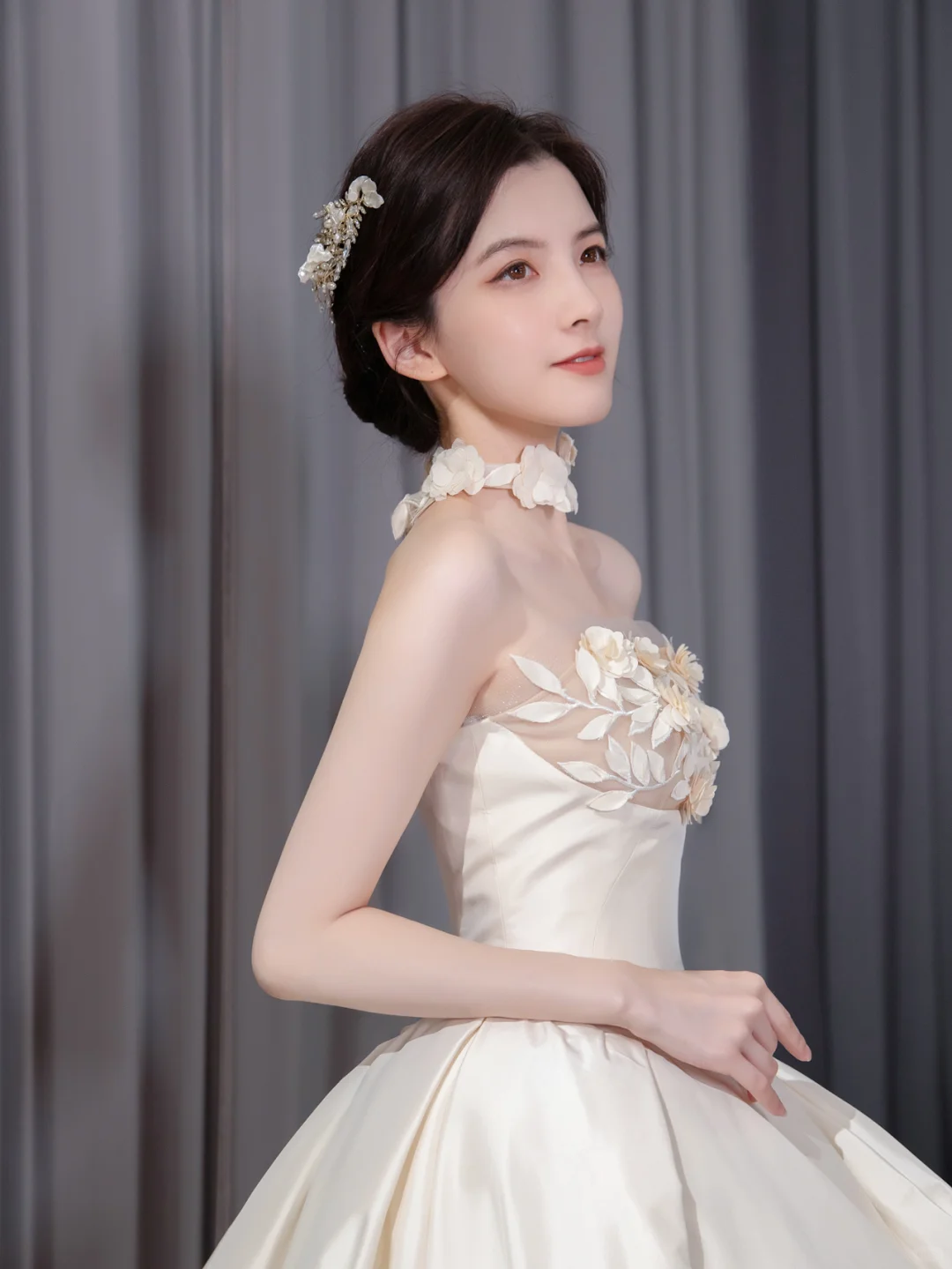 Robe de mariée longue en satin sans étoiles, robe de bal unique, C4192