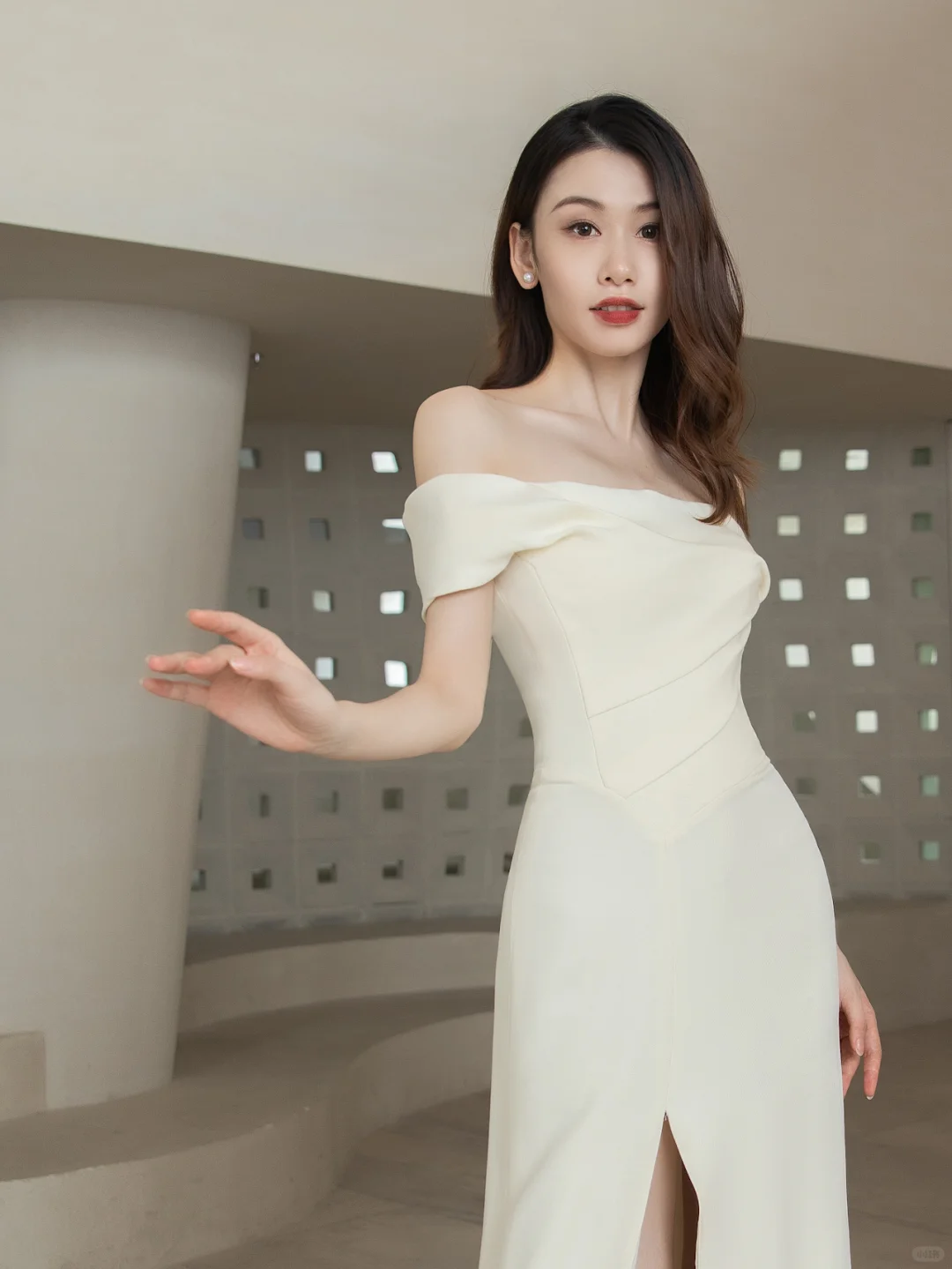 Robe de mariée longue en satin, élégante, épaules dénudées, style sirène, C4199