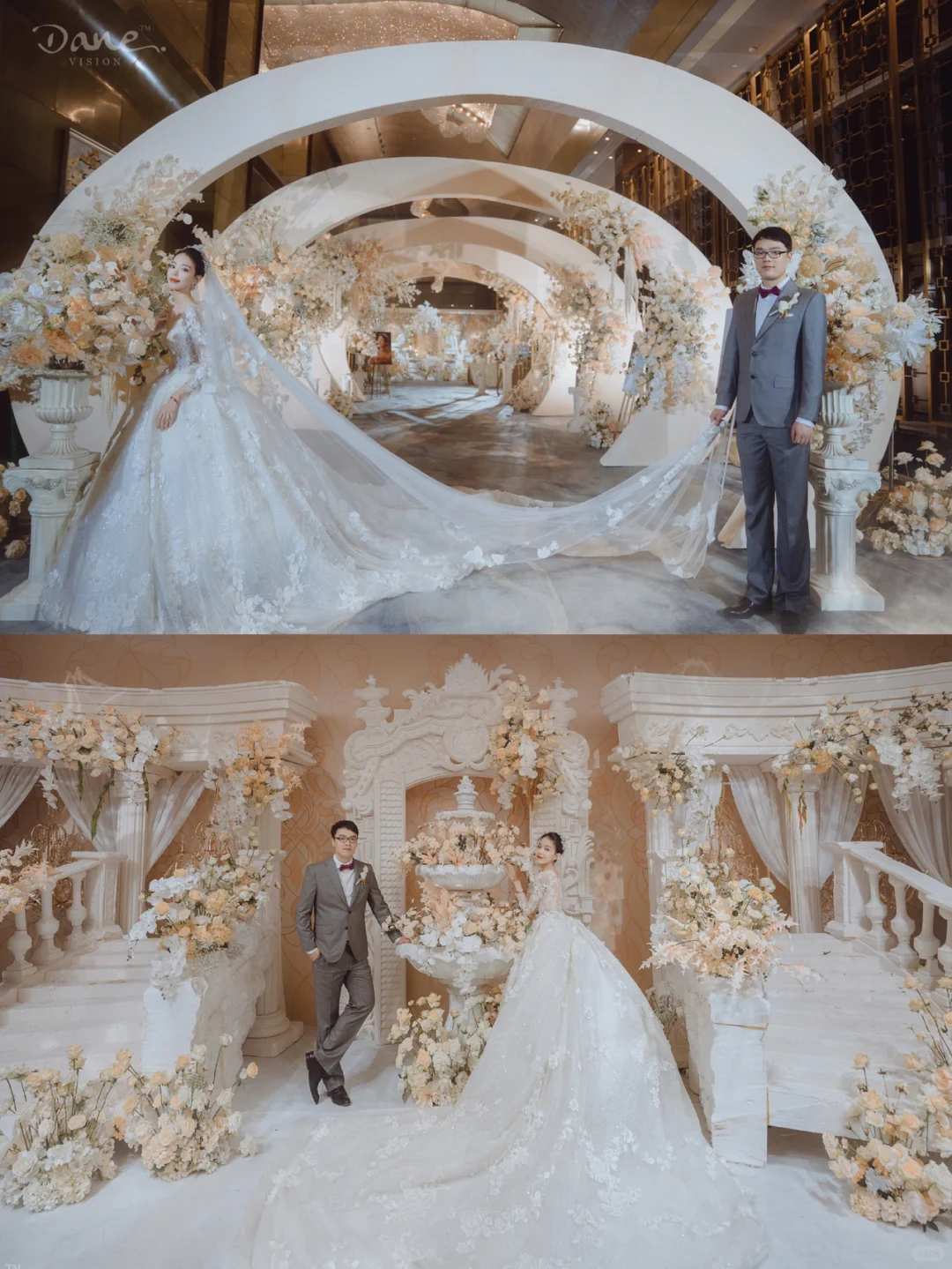 Robe de mariée longue en tulle, manches longues et voile, jolie robe de bal, C4213