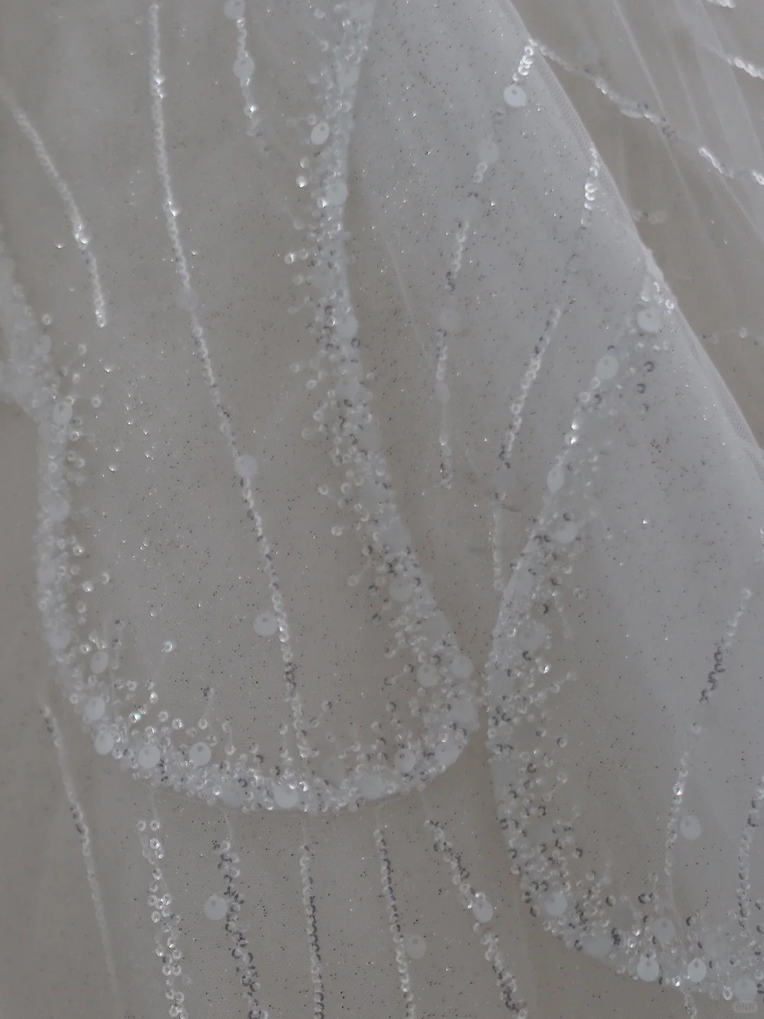 Robe de mariée élégante, col en V, tulle, paillettes, manches courtes, longue, C4391