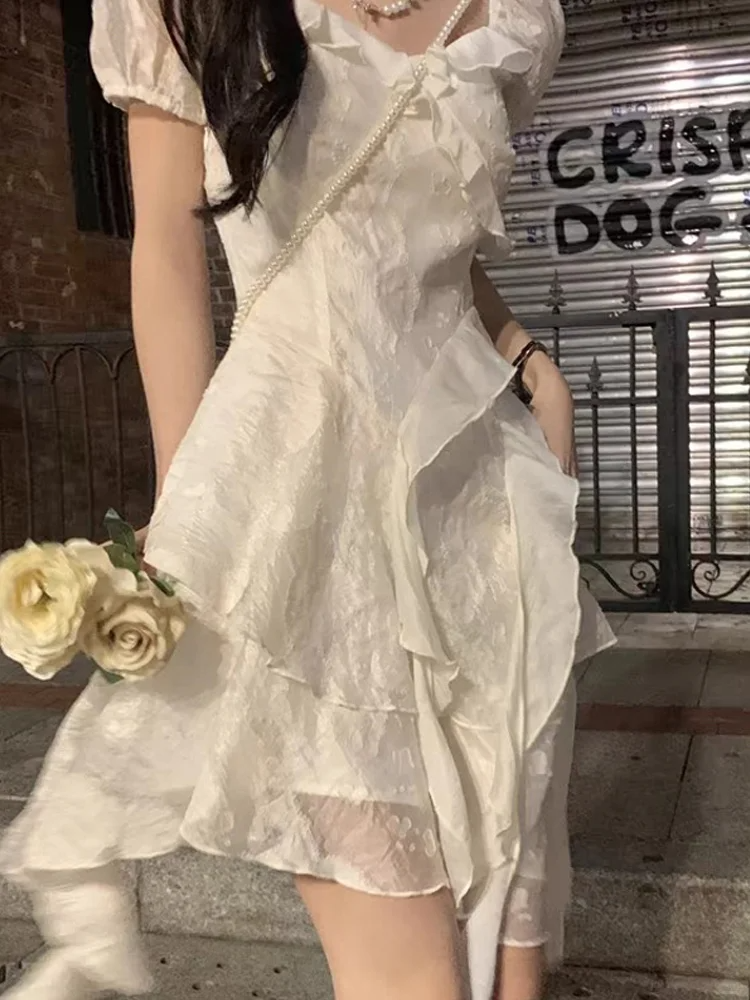 Sweet 17th A Line Satin Ruffles With Short Sleeves Short Homecoming Dress Birthday Outfits C4544