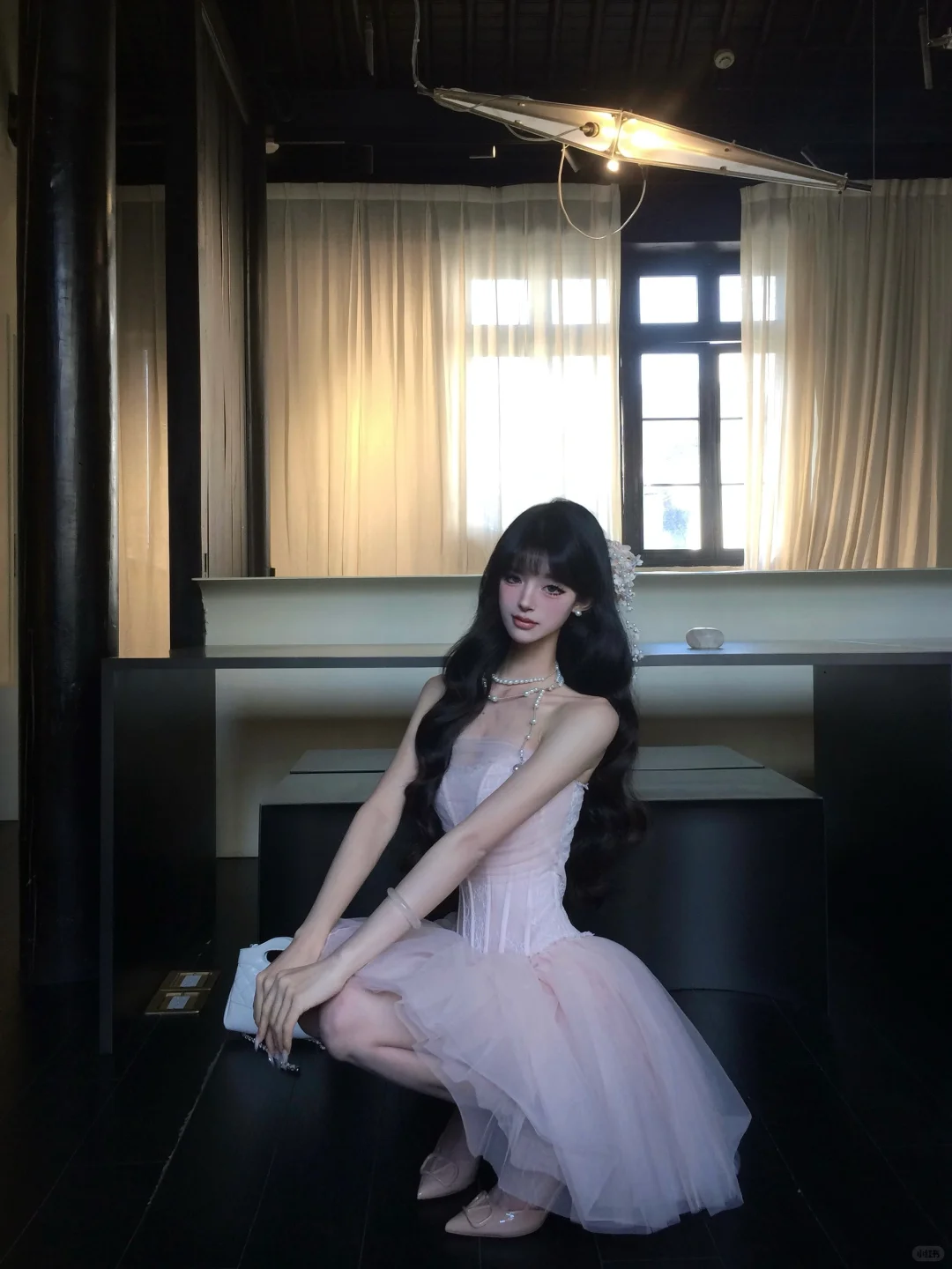 Princess 18th Pink Ball Gown Strapless Tulle Short Homecoming Dress Birthday Outfits C4570