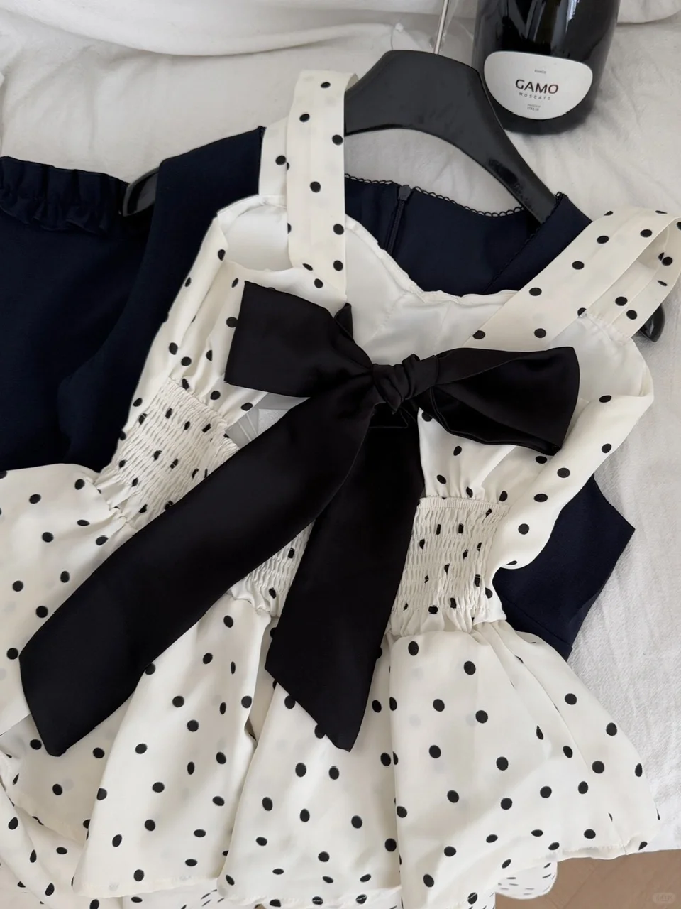 Pretty 17th A Line Sweetheart Satin Polka Dots Beads Short Homecoming Dress Birthday Outfits C4587