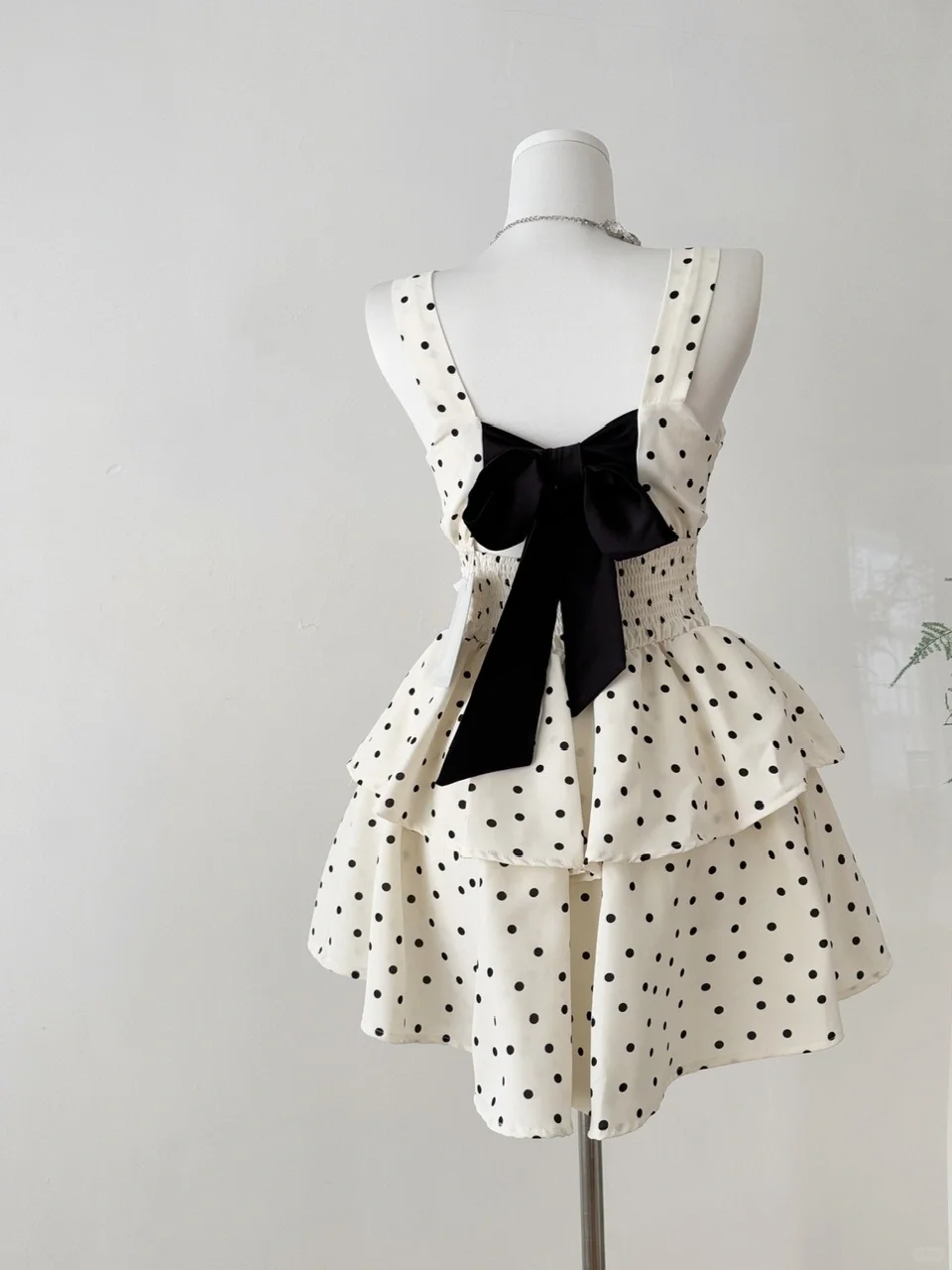 Pretty 17th A Line Sweetheart Satin Polka Dots Beads Short Homecoming Dress Birthday Outfits C4587