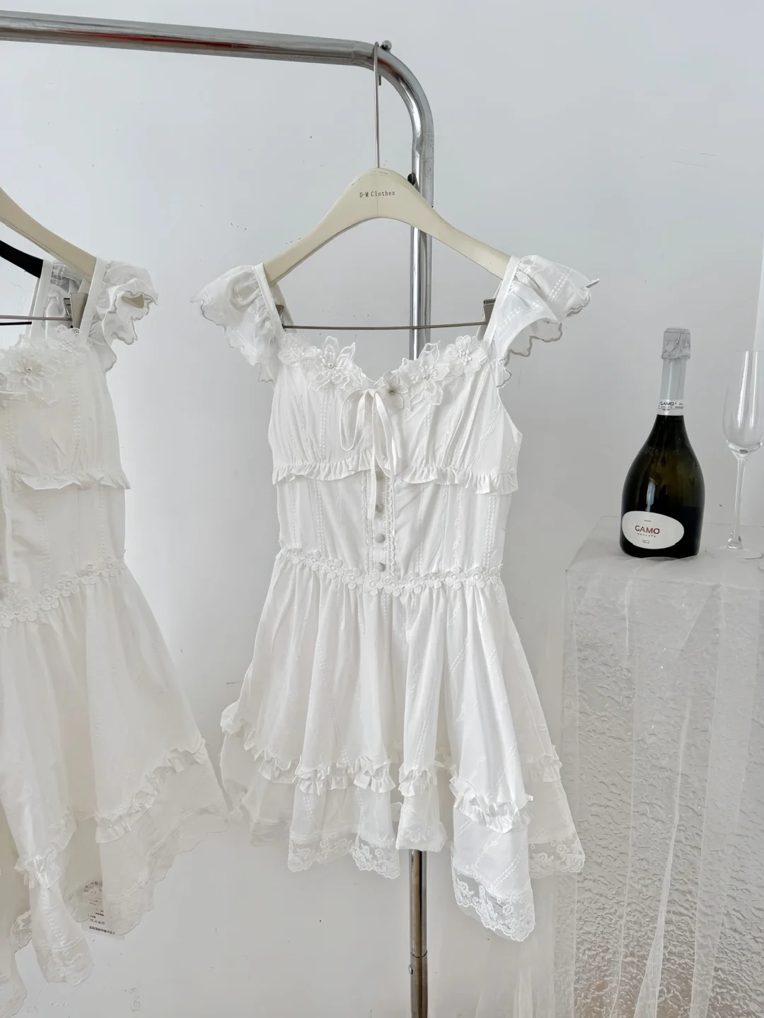 Sweet 16th White A Line Sweetheart Satin Short Homecoming Dress Birthday Outfits C4597