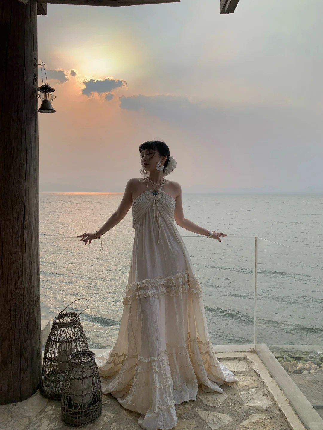 Robe de soirée longue en satin, coupe trapèze, dos nu, style plage, robe de bal, robe de soirée, C4876