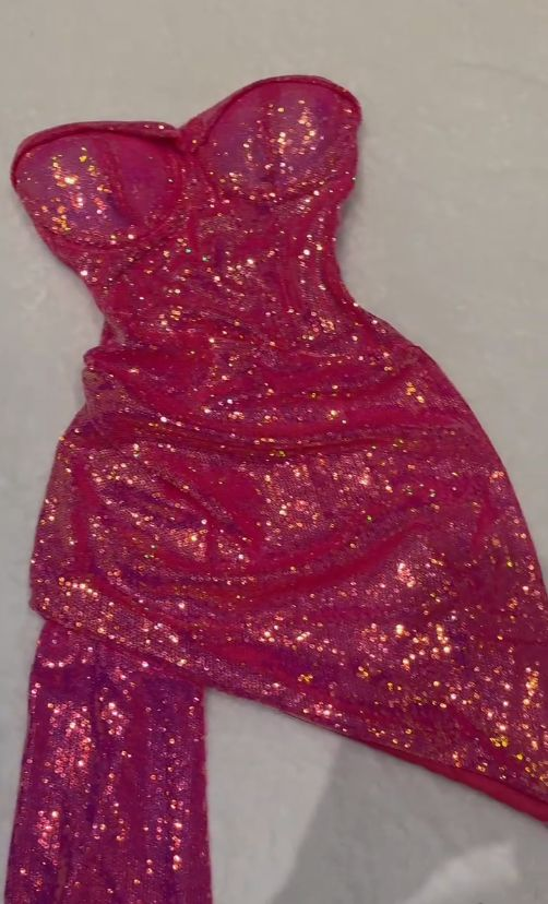 Sparkly Mermaid Sweetheart Sequin Short Homecoming Dress 22th Birthday Outfits C5872