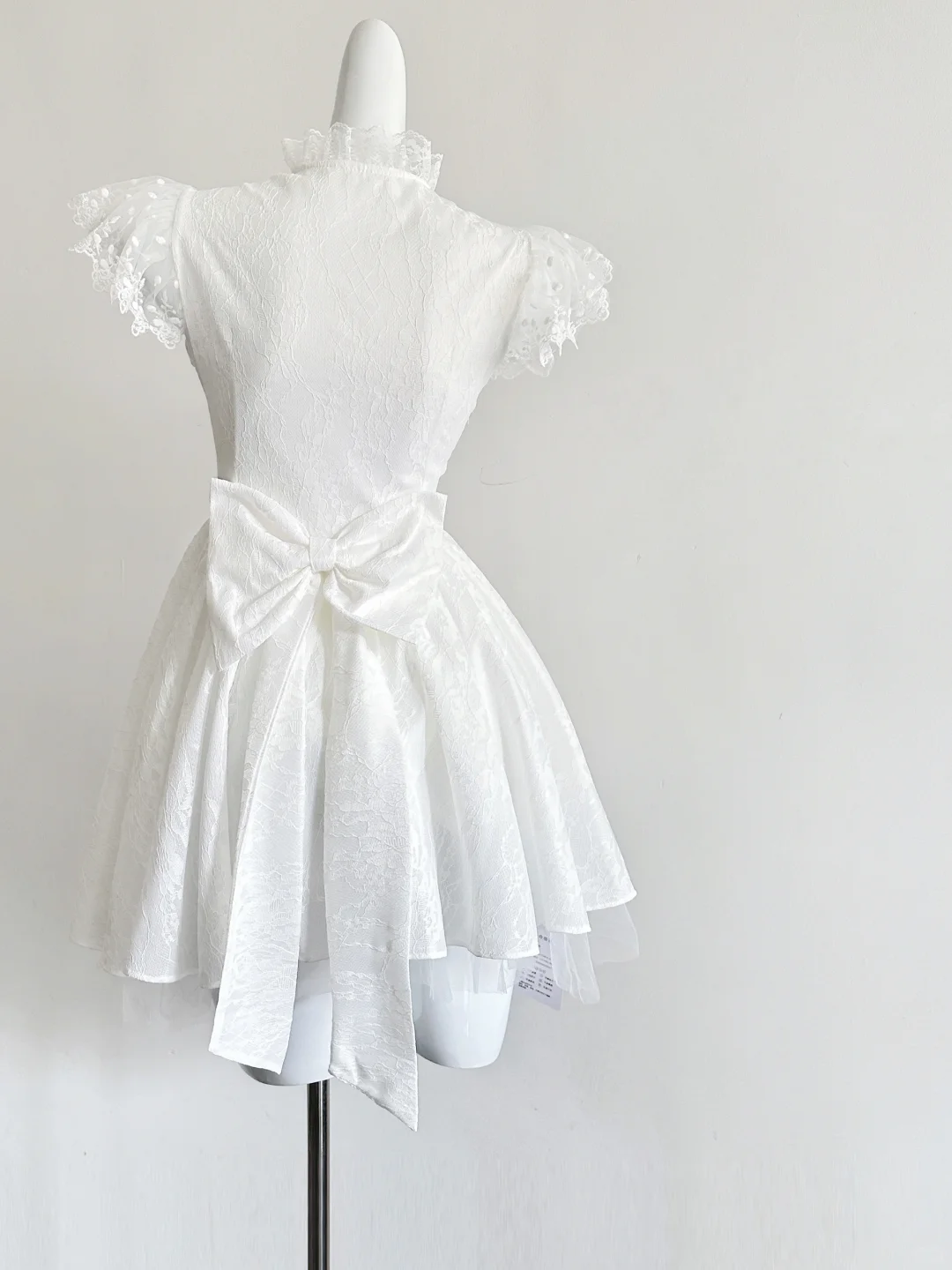 Princess White A Line Satin Lace Short Homecoming Dress 19th Birthday Outfits C5965