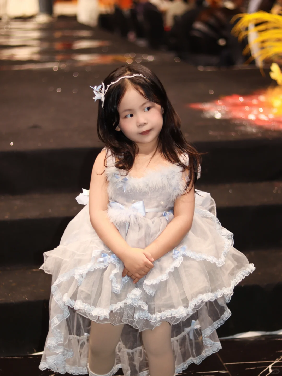 Cute Ball Gown Tulle Back With Bow Knot Flower Girl Dress C6089