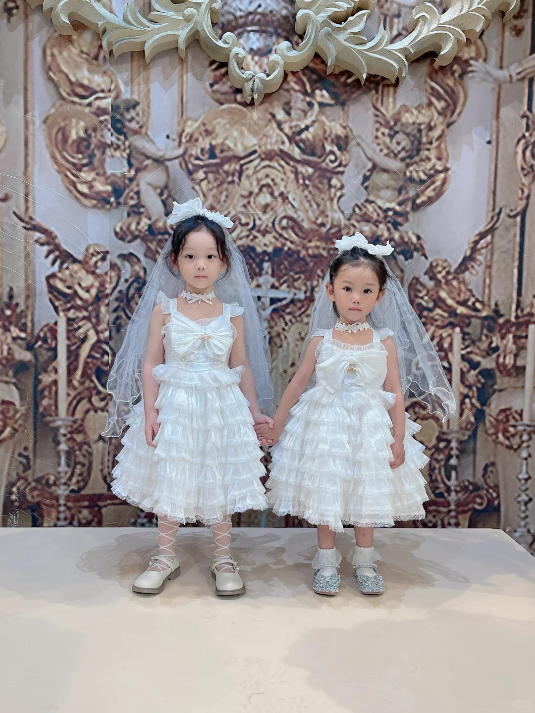 Sweet A Line Tiered Tulle Flower Girl Dress C6098