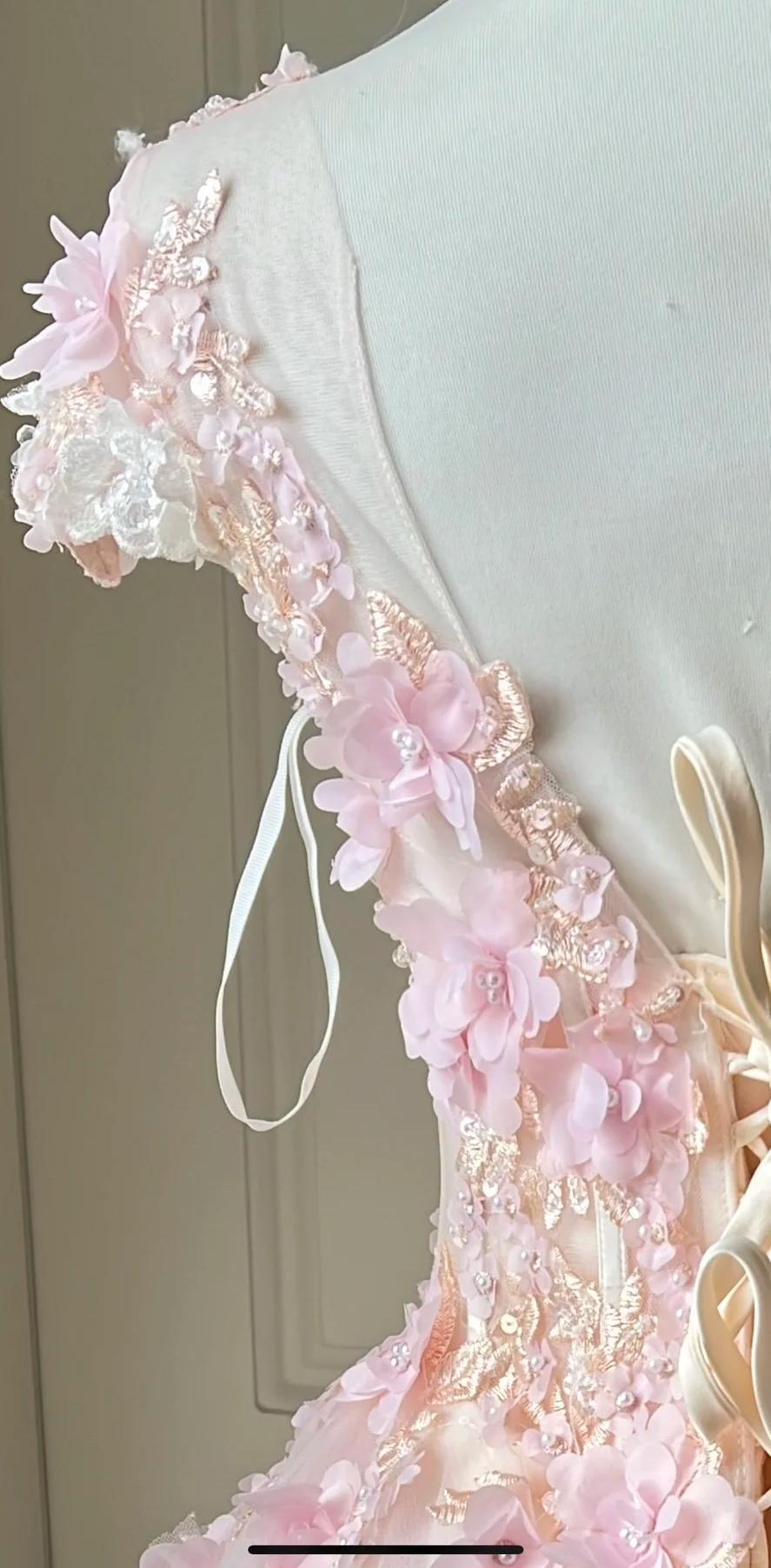 Fairy Ball Gown Tulle Applique Long Prom Dress, Evening Dress C6146