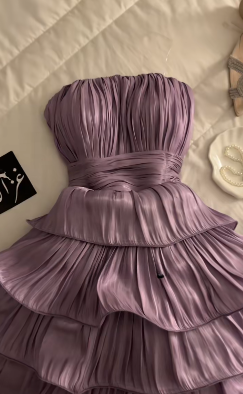 Robe de bal chic sans bretelles, robe de soirée courte, tenues de 18e anniversaire, C622