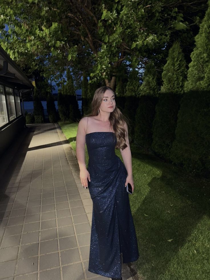 Shiny Spaghetti Straps Mermaid Sequin Without Sleeves Long Prom Dress, Evening Dress C6291