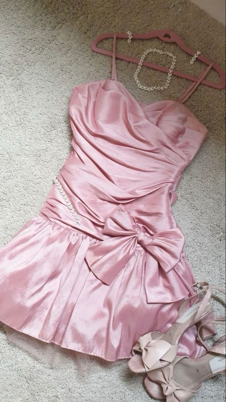Chic Sheath Satin Straps Short Pink Homecoming Dress 18th Birthday Out BlingDress Chic Sheath Satin Straps Short Pink Homecoming Dress 18th Birthday Out BlingDress