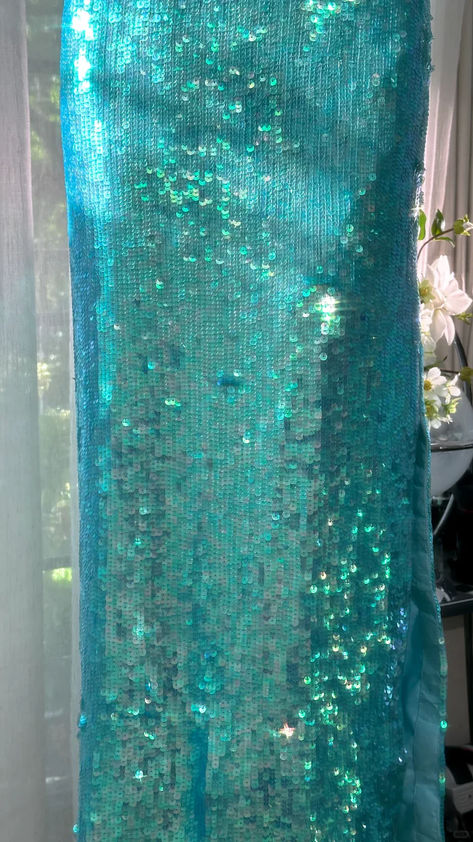 Chic Mermaid Strapless Sequin Without Sleeves Long Prom Dress, Evening Dress C6383