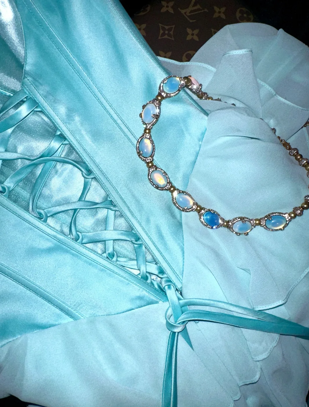 Chic Ball Gown Sweetheart Satin Tiered Chiffon Without Sleeves Long Prom Dress, Evening Dress C6529