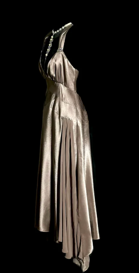 Elegant Mermaid V Neck Satin Without Sleeves Long Prom Dress, Evening Dress C6613