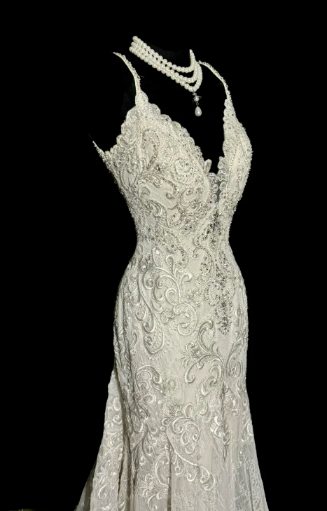 Sexy Mermaid Spaghetti Straps Lace Without Sleeves Long Prom Dress, Evening Dress C6661