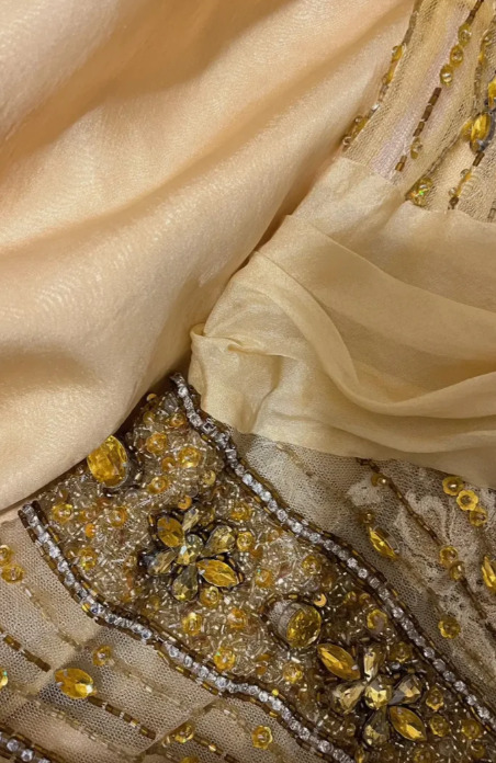 Gorgeous Mermaid Spaghetti Straps Chiffon Lace Beaded Without Sleeves Long Prom Dress, Evening Dress C6714