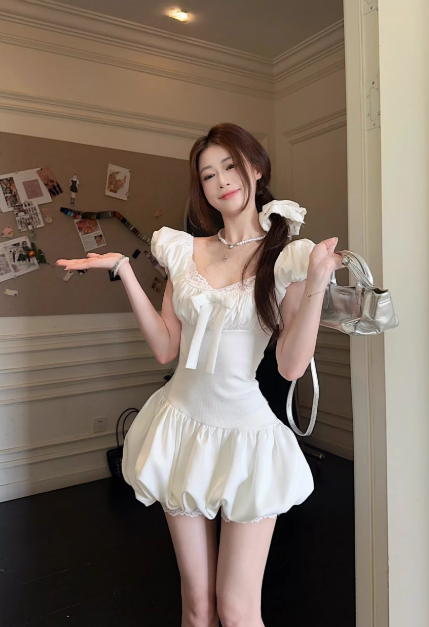 Sweet princess dress for women, summer short dress C7067