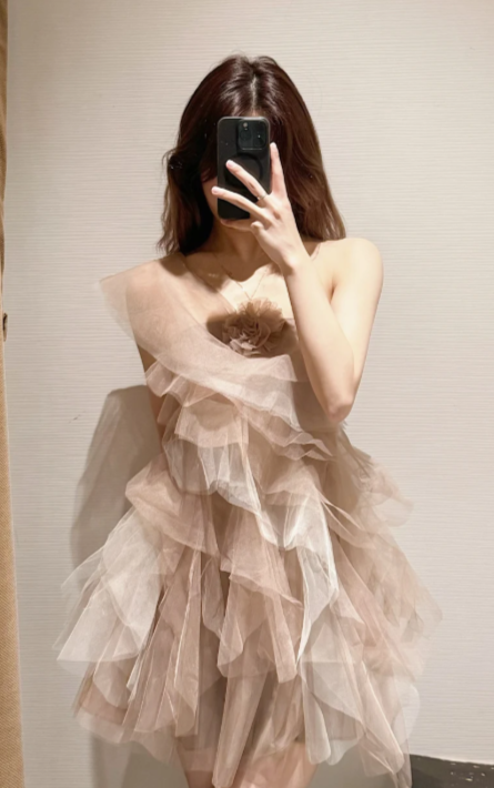 2026 New Elegant and Sweet Princess Dress, Summer Short Dress C7089