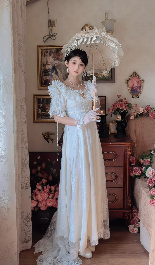 Robe de bal de princesse bustier à volants en satin long, robe de soirée C8117
