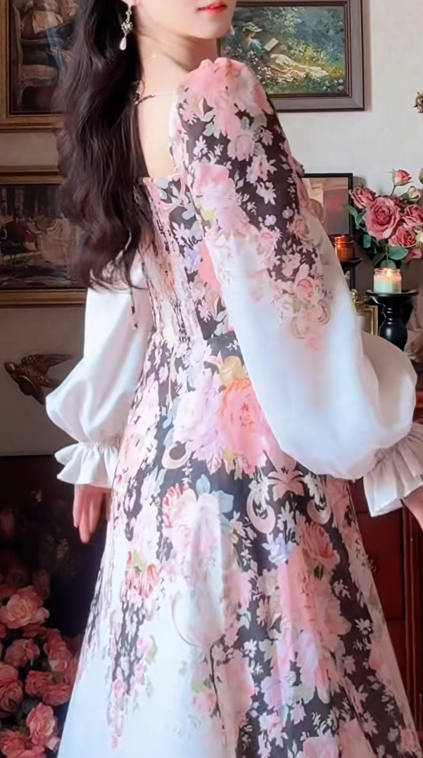 Robe de bal de princesse bustier à volants en satin long, robe de soirée C8117