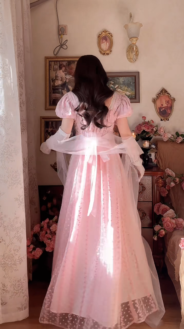 Robe de bal de princesse bustier à volants en satin long, robe de soirée C8117