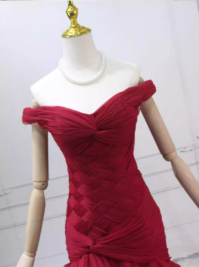 Robe de bal de princesse bustier à volants en satin long, robe de soirée C8117