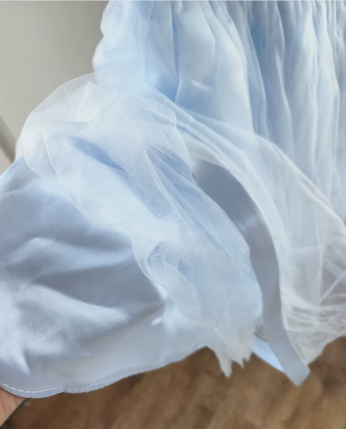 Mini robe de soirée en satin, sans bretelles, sans manches, ligne a, simple, C899