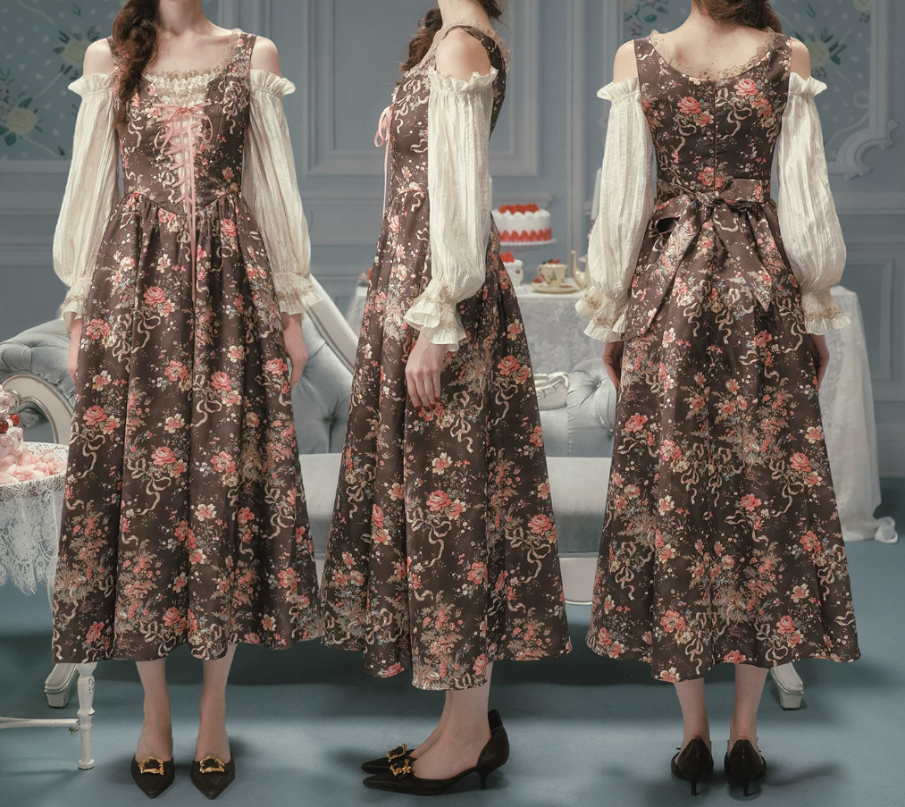 Robe de bal de princesse bustier à volants en satin long, robe de soirée C8117