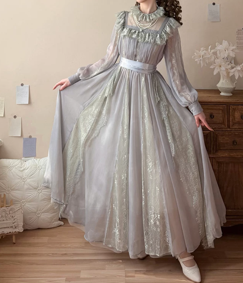 Robe de bal de princesse bustier à volants en satin long, robe de soirée C8117