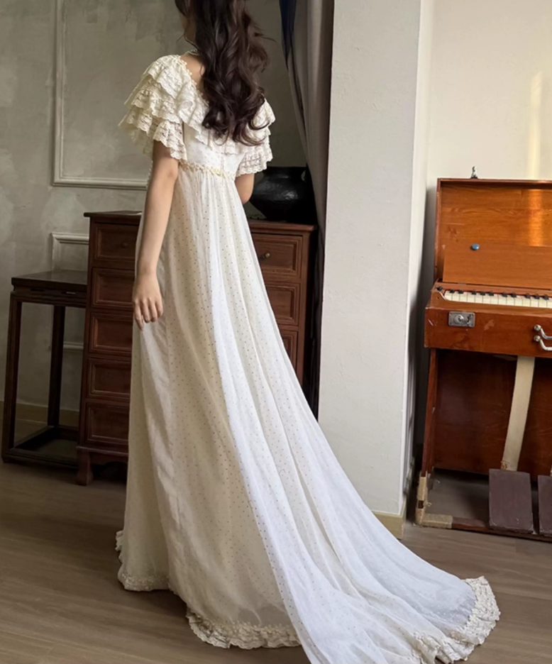 Robe de bal de princesse bustier à volants en satin long, robe de soirée C8117
