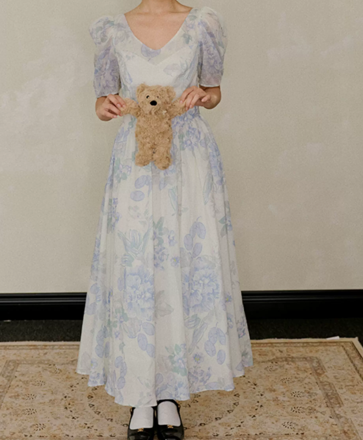 Robe de bal de princesse bustier à volants en satin long, robe de soirée C8117