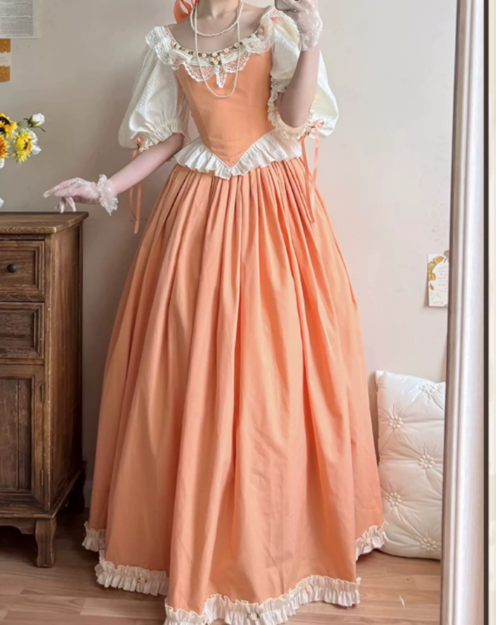Robe de bal de princesse bustier à volants en satin long, robe de soirée C8117