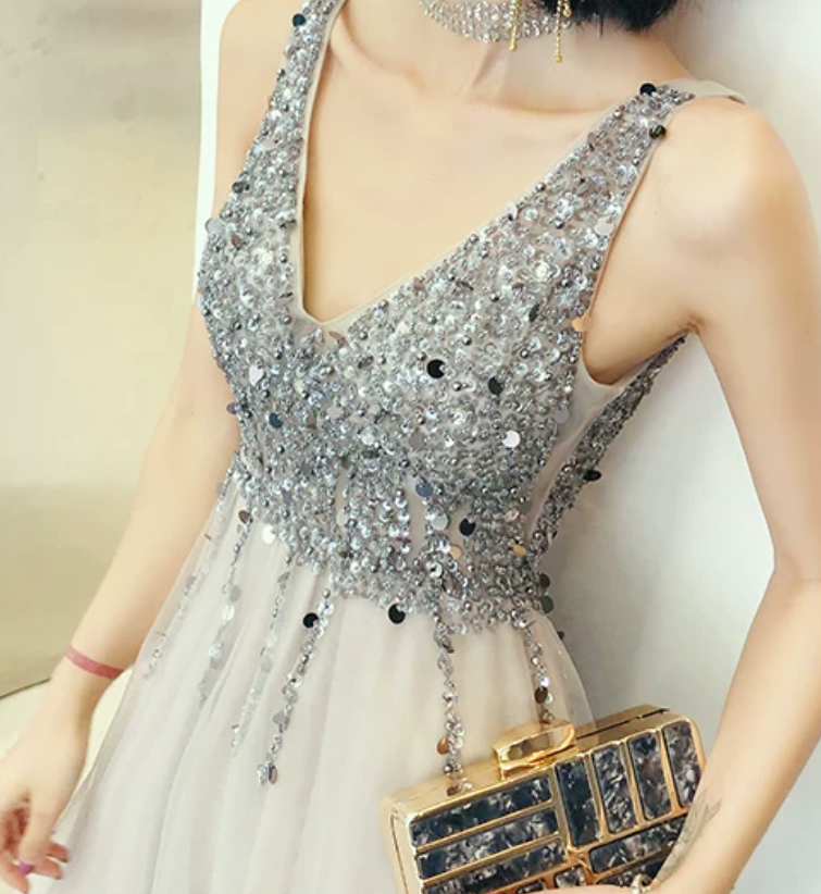 Robe de bal de princesse bustier à volants en satin long, robe de soirée C8117
